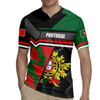 Personalized Portugal Coat of Arms with Carnation Rugby Jersey Portuguese Bandeira Verde-Rubra