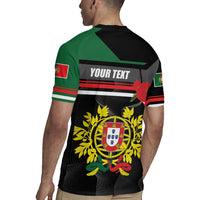 Personalized Portugal Coat of Arms with Carnation Rugby Jersey Portuguese Bandeira Verde-Rubra