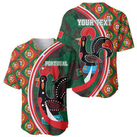 Personalized Portugal Rooster of Barcelos Baseball Jersey Portuguese Flag
