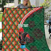 Personalized Portugal Rooster of Barcelos Quilt Portuguese Flag
