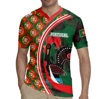 Personalized Portugal Rooster of Barcelos Rugby Jersey Portuguese Flag