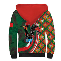 Personalized Portugal Rooster of Barcelos Sherpa Hoodie Portuguese Flag