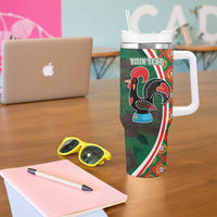 Personalized Portugal Rooster of Barcelos Tumbler With Handle Portuguese Flag