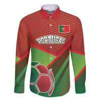 Custom Portugal Football Go Champions Family Matching Off The Shoulder Long Sleeve Dress and Hawaiian Shirt Sporty Style