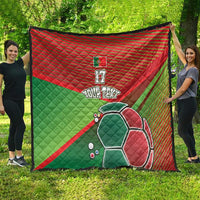 Custom Portugal Football Go Champions Quilt Sporty Style