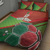 Custom Portugal Football Go Champions Quilt Bed Set Sporty Style