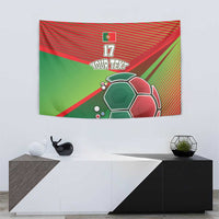 Custom Portugal Football Go Champions Tapestry Sporty Style