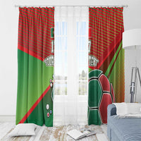 Custom Portugal Football Go Champions Window Curtain Sporty Style