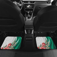 Personalized Bulgaria Coat of Arms Car Mats A Crowned Golden Lion with Rose