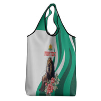 Personalized Bulgaria Coat of Arms Grocery Bag A Crowned Golden Lion with Rose