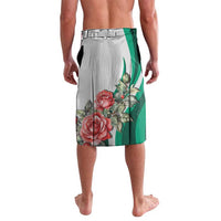 Personalized Bulgaria Coat of Arms Lavalava A Crowned Golden Lion with Rose