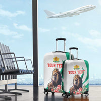 Personalized Bulgaria Coat of Arms Luggage Cover A Crowned Golden Lion with Rose