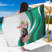 Personalized Bulgaria Coat of Arms Sarong A Crowned Golden Lion with Rose