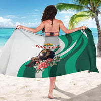 Personalized Bulgaria Coat of Arms Sarong A Crowned Golden Lion with Rose