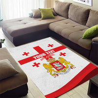 Personalized Georgia National Unity Day Area Rug 9th April with Coat of Arms and Flag