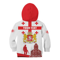 Personalized Georgia National Unity Day Kid Hoodie 9th April with Coat of Arms and Flag