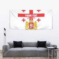 Personalized Georgia National Unity Day Tapestry 9th April with Coat of Arms and Flag