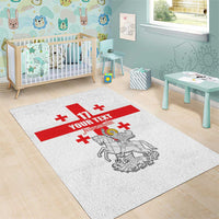 Custom Georgia Football We are Champions Area Rug Sporty Style with Coat of Arms