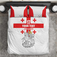Custom Georgia Football We are Champions Bedding Set Sporty Style with Coat of Arms