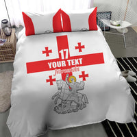 Custom Georgia Football We are Champions Bedding Set Sporty Style with Coat of Arms