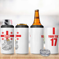 Custom Georgia Football We are Champions 4 in 1 Can Cooler Tumbler Sporty Style with Coat of Arms