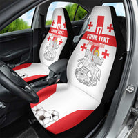 Custom Georgia Football We are Champions Car Seat Cover Sporty Style with Coat of Arms