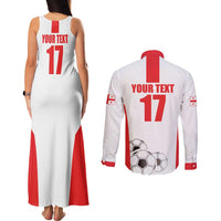 Custom Georgia Football We are Champions Couples Matching Tank Maxi Dress and Long Sleeve Button Shirt Sporty Style with Coat of Arms