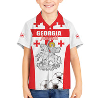Custom Georgia Football We are Champions Family Matching Off The Shoulder Long Sleeve Dress and Hawaiian Shirt Sporty Style with Coat of Arms