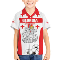 Custom Georgia Football We are Champions Family Matching Short Sleeve Bodycon Dress and Hawaiian Shirt Sporty Style with Coat of Arms