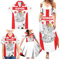 Custom Georgia Football We are Champions Family Matching Summer Maxi Dress and Hawaiian Shirt Sporty Style with Coat of Arms