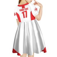 Custom Georgia Football We are Champions Kid Short Sleeve Dress Sporty Style with Coat of Arms