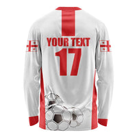 Custom Georgia Football We are Champions Long Sleeve Shirt Sporty Style with Coat of Arms