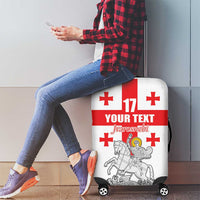 Custom Georgia Football We are Champions Luggage Cover Sporty Style with Coat of Arms