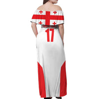 Custom Georgia Football We are Champions Off Shoulder Maxi Dress Sporty Style with Coat of Arms