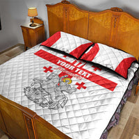Custom Georgia Football We are Champions Quilt Bed Set Sporty Style with Coat of Arms