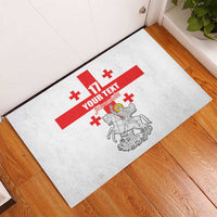 Custom Georgia Football We are Champions Rubber Doormat Sporty Style with Coat of Arms