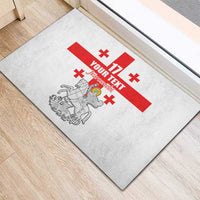 Custom Georgia Football We are Champions Rubber Doormat Sporty Style with Coat of Arms