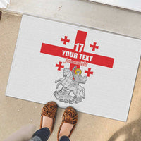 Custom Georgia Football We are Champions Rubber Doormat Sporty Style with Coat of Arms