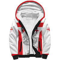 Custom Georgia Football We are Champions Sherpa Hoodie Sporty Style with Coat of Arms