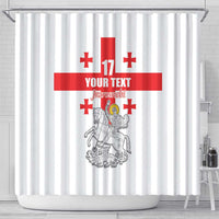 Custom Georgia Football We are Champions Shower Curtain Sporty Style with Coat of Arms