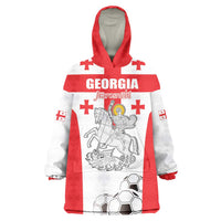 Custom Georgia Football We are Champions Wearable Blanket Hoodie Sporty Style with Coat of Arms