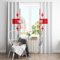 Custom Georgia Football We are Champions Window Curtain Sporty Style with Coat of Arms