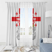 Custom Georgia Football We are Champions Window Curtain Sporty Style with Coat of Arms