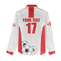 Custom Georgia Football We are Champions Women Casual Shirt Sporty Style with Coat of Arms