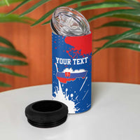 Personalized Slovakia Coat of Arms 4 in 1 Can Cooler Tumbler Map Flag Style