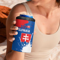 Personalized Slovakia Coat of Arms 4 in 1 Can Cooler Tumbler Map Flag Style