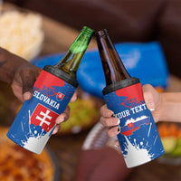 Personalized Slovakia Coat of Arms 4 in 1 Can Cooler Tumbler Map Flag Style