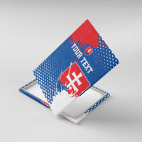 Personalized Slovakia Coat of Arms Canvas Wall Art Map Flag Style