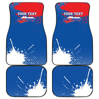 Personalized Slovakia Coat of Arms Car Mats Map Flag Style