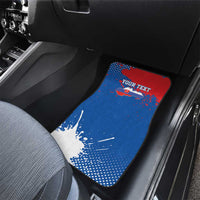 Personalized Slovakia Coat of Arms Car Mats Map Flag Style